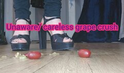 Unaware careless grape crush
