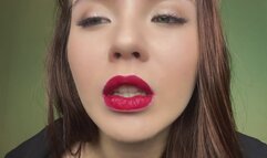 sexy red lips fetish