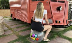 beachball destruction at the shore