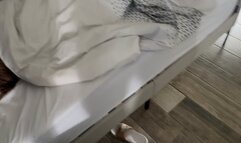 Tickling my roomate’s feet while she having a nap