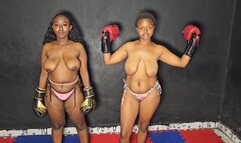 4K Busty Boxing Suzzy vs Essa