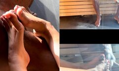 Footjob à un inconnu au SPA
