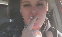 Chain smoking hotbox in the car