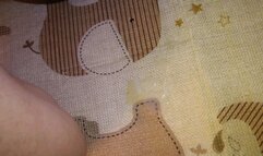 Custom with toe is inserted into the anus