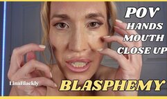 Holy Spirit Blasphemy: POV Face, Hands, and Mouth Fetish