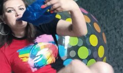 Val looner sittopop big blue balloon