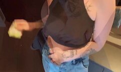 Fingering and face fucking a gorgeous redhead girl