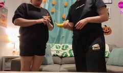 Farting on a banana