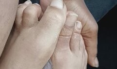 Miss Dime's Hot Day Ticklish Footjob