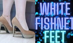 (69) WHITE FISHNET FEET