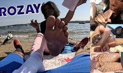 Cold Approach Footjob, Blowjob, Cum on Soles!