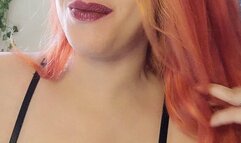 I love blowing smoke in your face while teasing you - Marlboro red - only bra