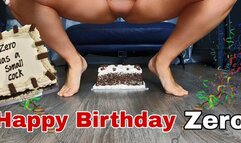 Happy Birthday Zero! Femdom Cake Sitting Sploshing, Pussy, Ass Licking
