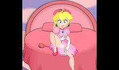Luigi's Hidden Camera (Peach Masturbating)