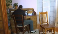 Tiana Irie Gives a Christmas Spanking in the Office