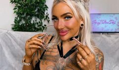 Hoop earrings fetish play