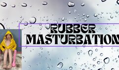 rubber masturbation play