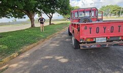Milah Driving back home the Toyota Land Cruiser 1977