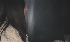 SMOKING SANDY - NOSE EXHALES