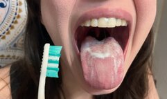 Mouth Tour While Brushing Teeth