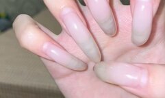 #134 - Long nails clawing show
