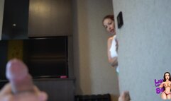 Step-mommy loves to peek