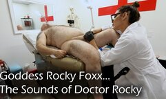 The Sounds of Doctor Rocky: Goddess Rocky Foxx Probes His Eager Cock with Metal Sounds