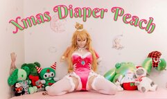 Diapered Princess Peach Tries to Escape the Christmas Castle