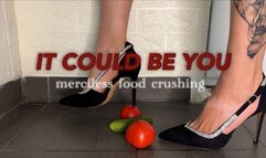 High Heels vs Cucumber & Tomatoes, A Crushing Experience