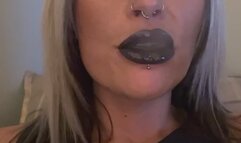 Smoking cork sexy black lipstick