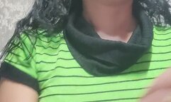 Anna Sparkle extreme cough and rub throat while cough