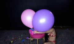Roxy Pump Pops Many 14 and 16 inch Balloons HD (1920x1080)