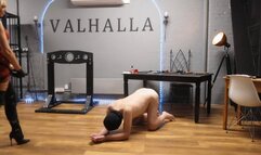 Lady Dark Angel - Ensuring her biggest slut takes her big red cock