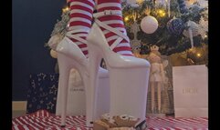 Mince Pie Crushing and Custard - 10" Heels & Barefoot