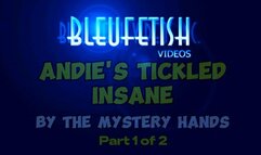 Andie Tickled Insane by the Mystery Hands - 1080P - Part 1 of 2 - cute girl in a tank top and red panties is nervous as TMH tickles her belly, ribs, breasts and feet!