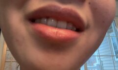 Aurora’s Seductive Teeth and Tongue Play