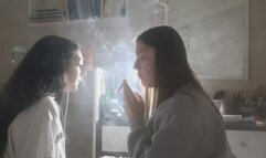 SMOKING YULIANA AND SEPTEMBER OLD FIRST VIDEO