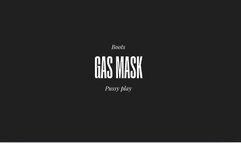 gas mask and boots masturbation