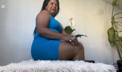 Balbina Big Feet Candy toes in Nude Pantyhose