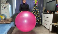 I jump on a very tightly filled ball