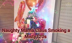Naughty Mama Claus Smoking a Misty 120s - SFL100