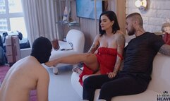 Lola Benvenutti cuckolds her worthless impotent slave