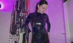 Mesmerizing Latex Catsuit Worship
