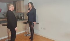 Mr Wickle thinks he can do what he wants because he’s the boss watch as I put him in his place and make him kiss my feet and other places!