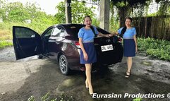 201 - Jheng and JoyJoy revving Vios before work