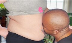 Interrupting her Housework - Husband worships Phoenix Stacy’s Belly