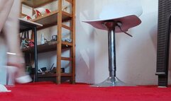 Angelin testing her heels to see which one best highlights her pronounced arches (1)