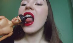 Tongue massage for good shinked guy