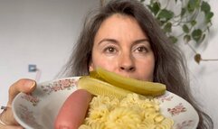 she eating her dinner