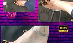 Dangling e Shoeplay glass table